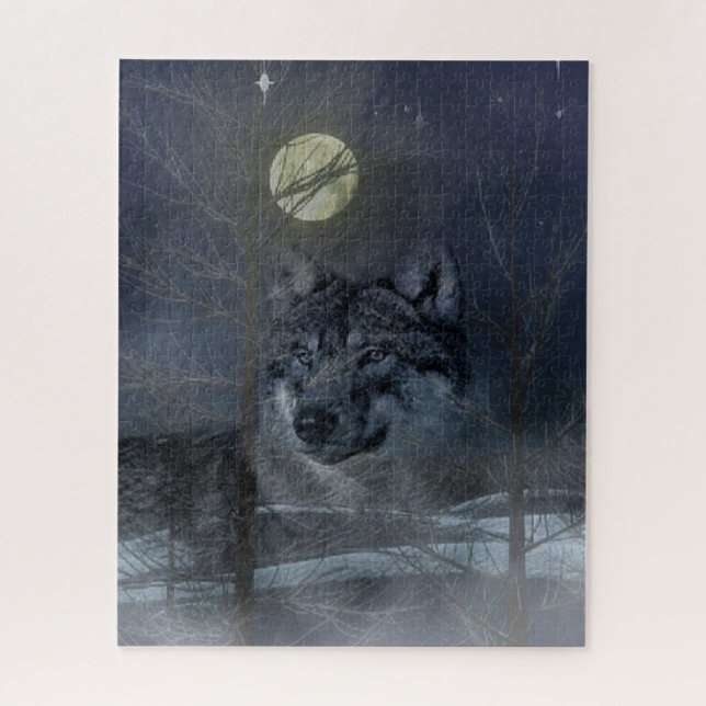 Puzzle Noche Wolf Spirit Moon (Vertical)