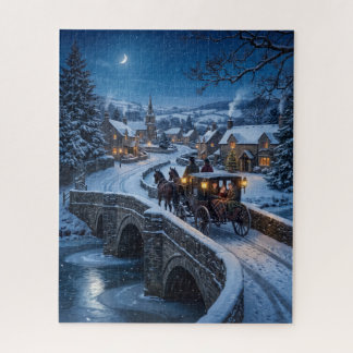Puzzle Nochebuena Victoriana en Carruaje de Caballos