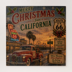 Puzzle Noches de Navidad de la Ruta 66 de California