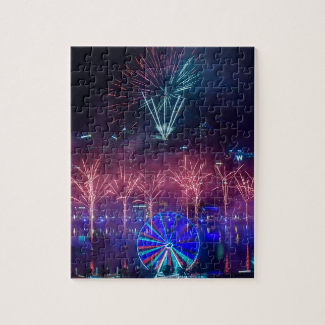 Puzzle Nochevieja en Sydney Australia (Vertical)