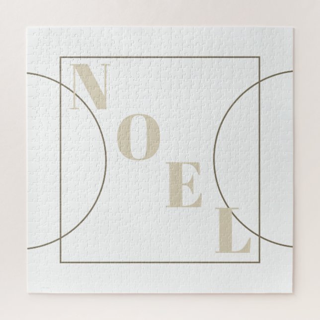 Puzzle Noel | Navidades de Moda moderna Tonos blancos de  (Vertical)