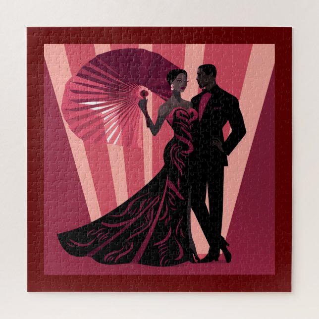 PUZZLE NOIR ELEGANCE-RED #1 (Vertical)