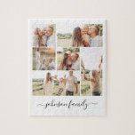 Puzzle Nombre de familia Foto Keepsake 6 imágenes<br><div class="desc">Personalizado y familia única 6 imágenes rompecabezas de fotos con nombre personalizado para quedarse en casa y jugar juegos con sus padres,  abuelos o hijos. Este especial juego de rompecabezas fotográfico hace un gran regalo de cumpleaños o Navidades para que toda la familia lo disfrute.</div>