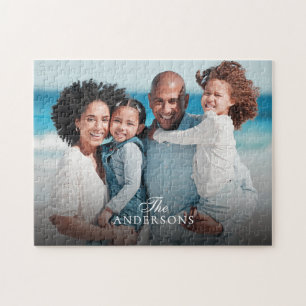 Puzzle Nombre de familia y foto personalizada