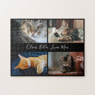 Puzzle Nombre de guión moderno de Personalizado de Collag