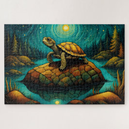 Puzzle Nombre de tortuga natural del río Rock