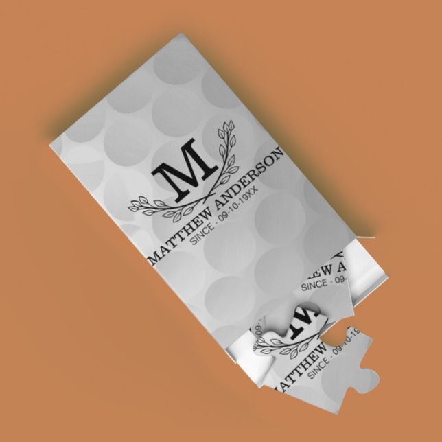 Puzzle Nombre del patrón de bola de golf personalizado Mo (Subido por el creador)