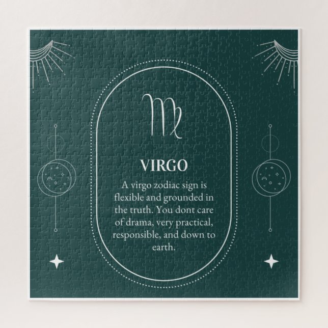 Puzzle Nombre del personalizar Virgo 12 signos del Zodiac (Vertical)