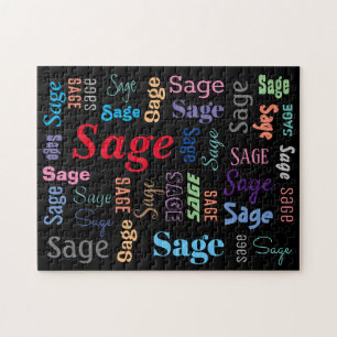 Puzzle Nombre DIY o mensaje en muchos estilos y colores d