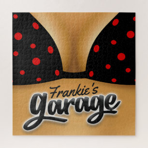 Puzzle NOMBRE Personalizado Bikini Babe Chica Man Cave Ga