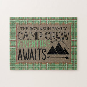 Puzzle NOMBRE Personalizado Cabina Camping Adventure