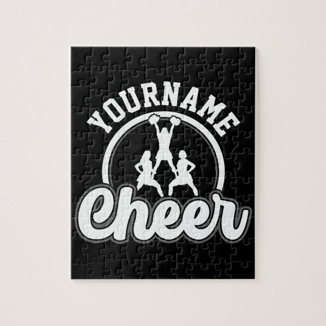 Puzzle NOMBRE Personalizado Cheer equipo Varsity CheerLea (Vertical)