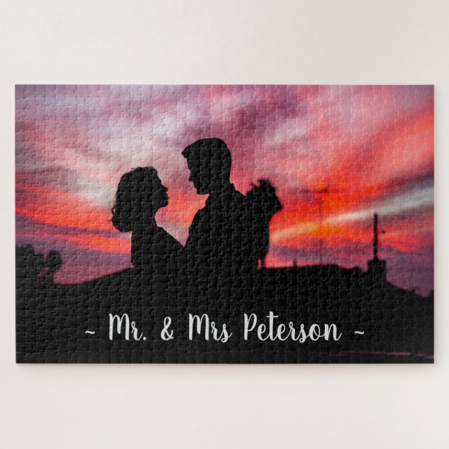 Puzzle Nombre personalizado de la noche del juego de dive (Horizontal)