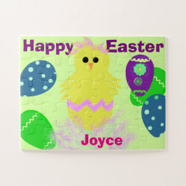 Puzzle NOMBRE personalizado de la Pascua de huevos de pol