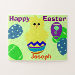 Puzzle NOMBRE personalizado de la Pascua de huevos de pol