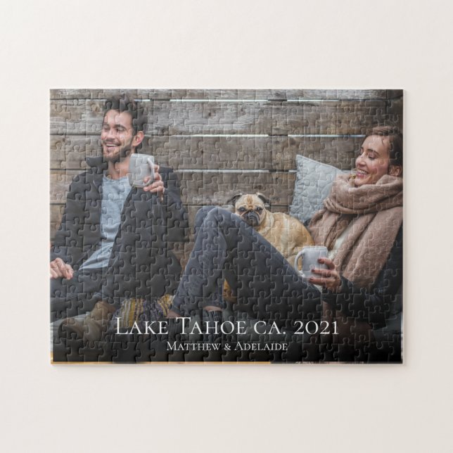 Puzzle Nombre personalizado del Personalizado de fotograf (Horizontal)