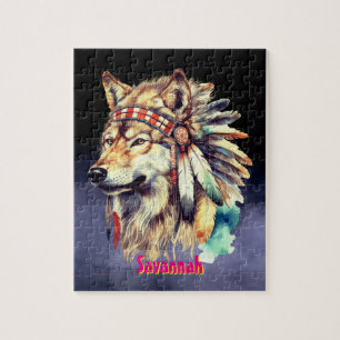 Puzzle Nombre personalizado Lobo