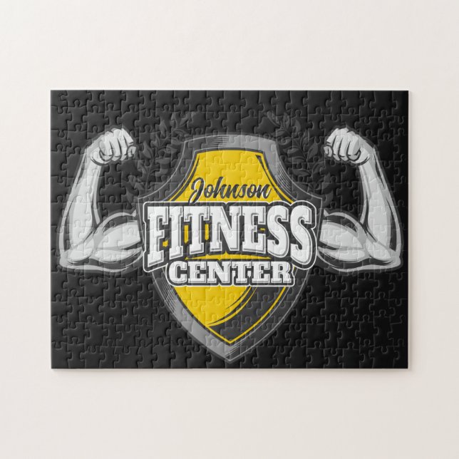 Puzzle NOMBRE Personalizado Músculo entrenador de fitness (Horizontal)