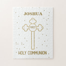 Puzzle Nombre personalizado Primera cruz de oro de la com