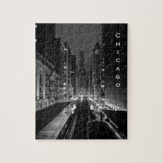 Puzzle Nombre vertical céntrico de la ciudad de Chicago