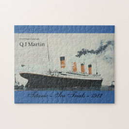 Puzzle Nombre vintage Titanic