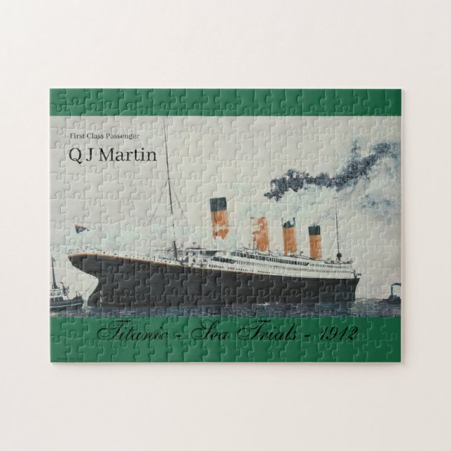 Puzzle Nombre vintage Titanic (Horizontal)