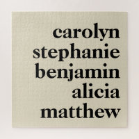 Nombres de nietos personalizados | Crema y negro