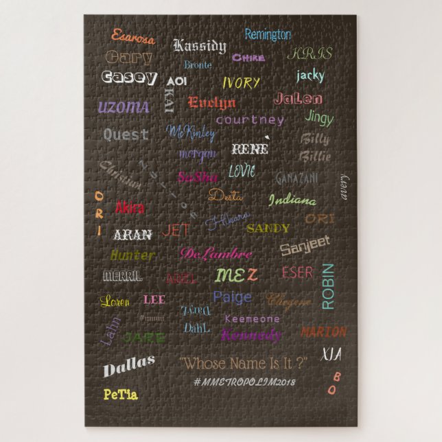 Puzzle NOMBRES Unisex EN TSHIRTS/artImpresiones/PUZZLESto (Vertical)