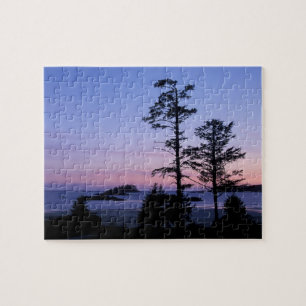 Puzzle Norteamérica, Canadá, Isla de Vancouver, árboles