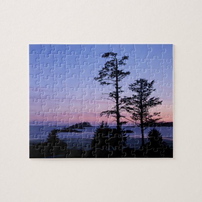 Puzzle Norteamérica, Canadá, Isla de Vancouver, árboles (Horizontal)