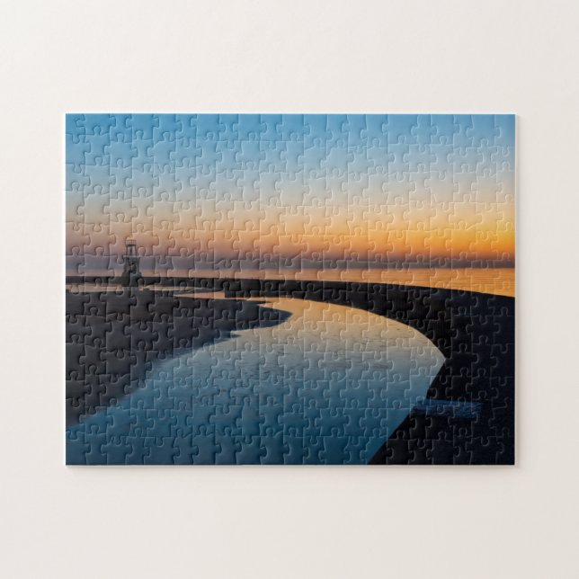 Puzzle North Chicago Lighthouse Dawn (Horizontal)