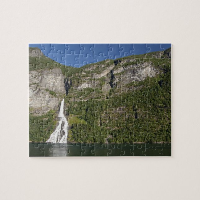 Puzzle Noruega, Geirangerfjord (UNESCO), Georgia. (Horizontal)