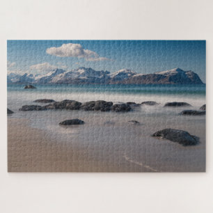 Puzzle Noruega Lofoten Vikten Beach