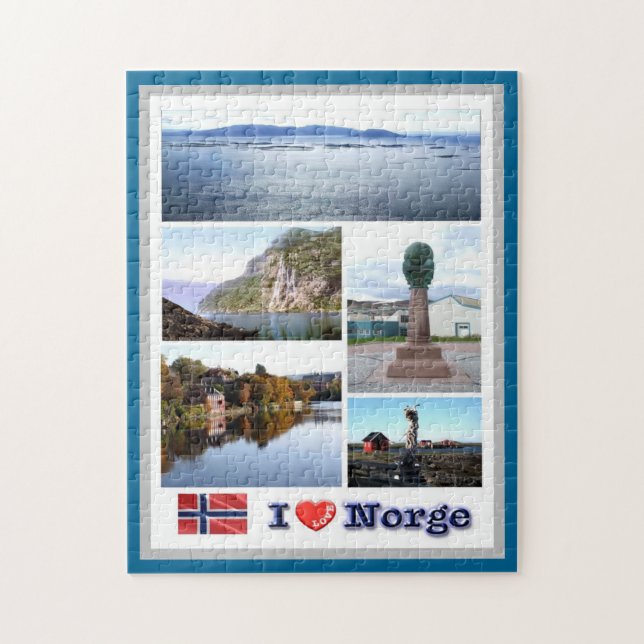 Puzzle Noruega - Norge - Amo - (Vertical)