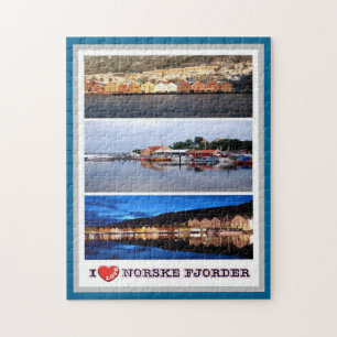 Puzzle Noruega - Norske Fjorder - I Love -