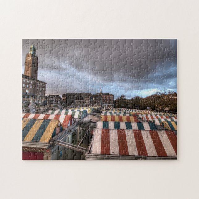 Puzzle Norwich Market Jigsaw, Norfolk (Horizontal)