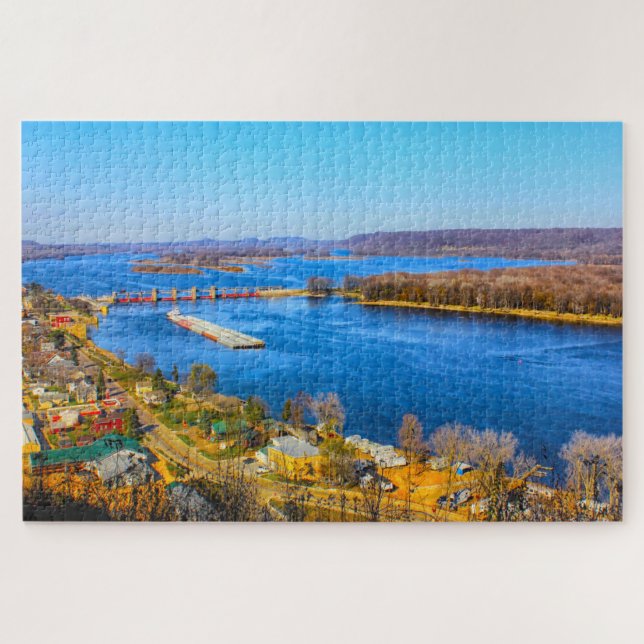 Puzzle Nos encanta Bellevue Iowa. (Horizontal)