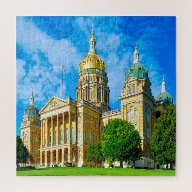 Puzzle Nos encanta Des Moines Iowa. (Vertical)