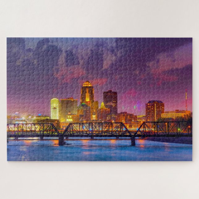 Puzzle Nos encanta Des Moines Iowa. (Horizontal)