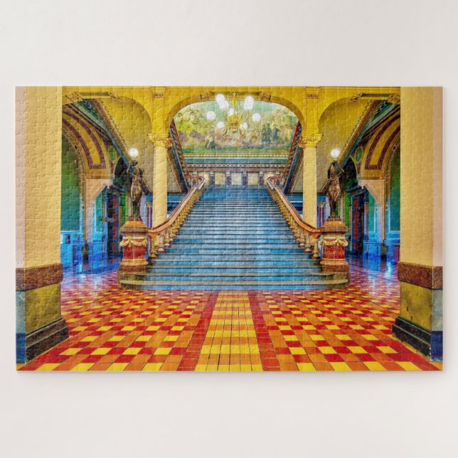 Puzzle Nos encanta Des Moines Iowa. (Horizontal)