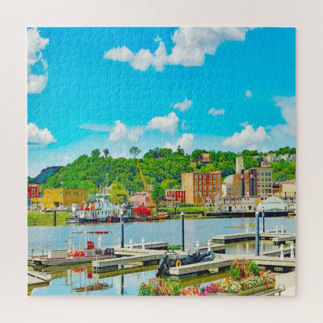 Puzzle Nos encanta Dubuque en Iowa. (Vertical)