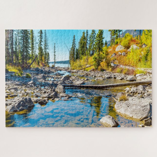 Puzzle Nos encanta el Lago Wyoming. (Horizontal)