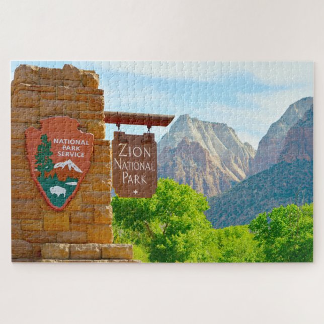 Puzzle Nos encanta el Parque Nacional de Zion Wyoming. (Horizontal)