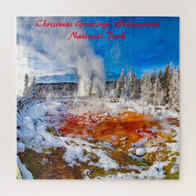 Puzzle Nos encanta el Parque Nacional Yellowstone (Vertical)