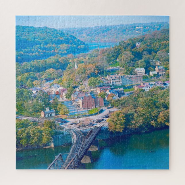 Puzzle Nos encanta Harpers Ferry West Virginia. (Vertical)