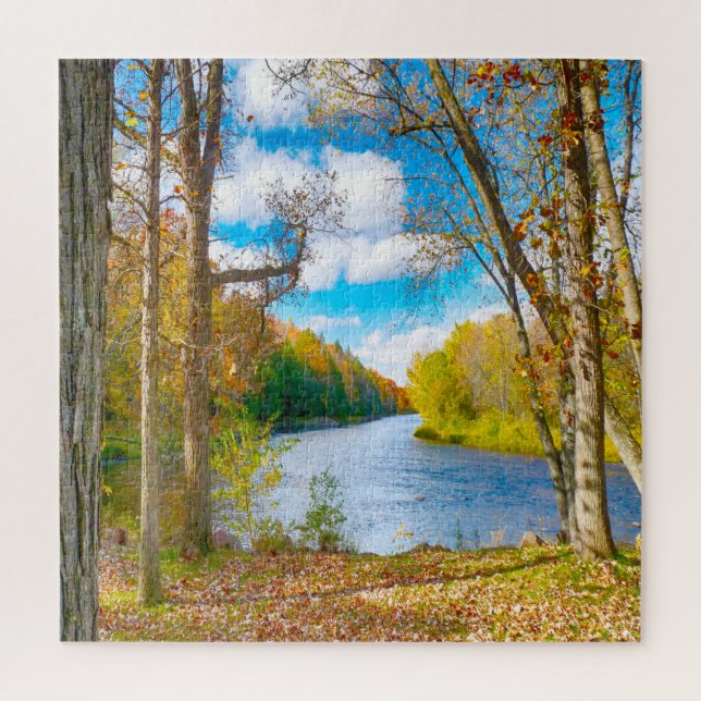 Puzzle Nos encanta Jump River Wisconsin. (Vertical)