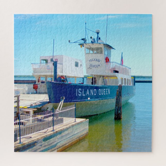 Puzzle Nos encanta la isla Madeline Wisconsin. (Vertical)
