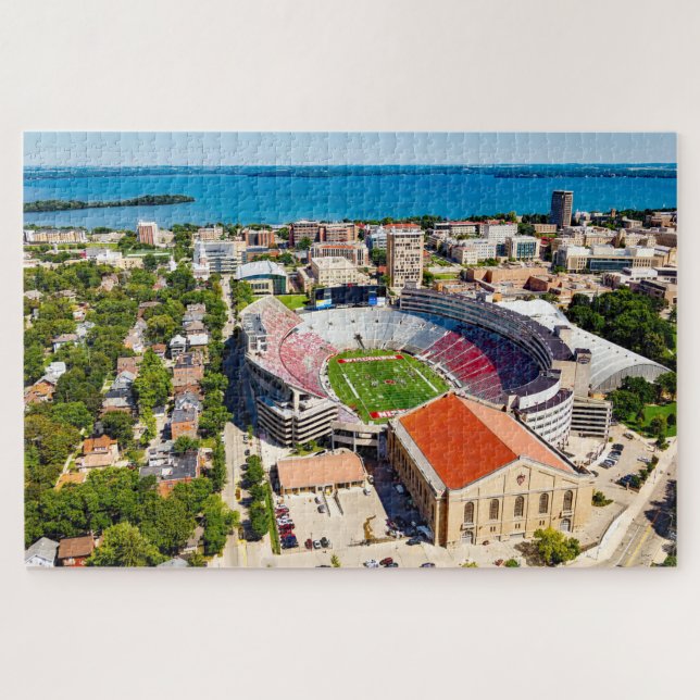 Puzzle Nos encanta Madison Wisconsin. (Horizontal)