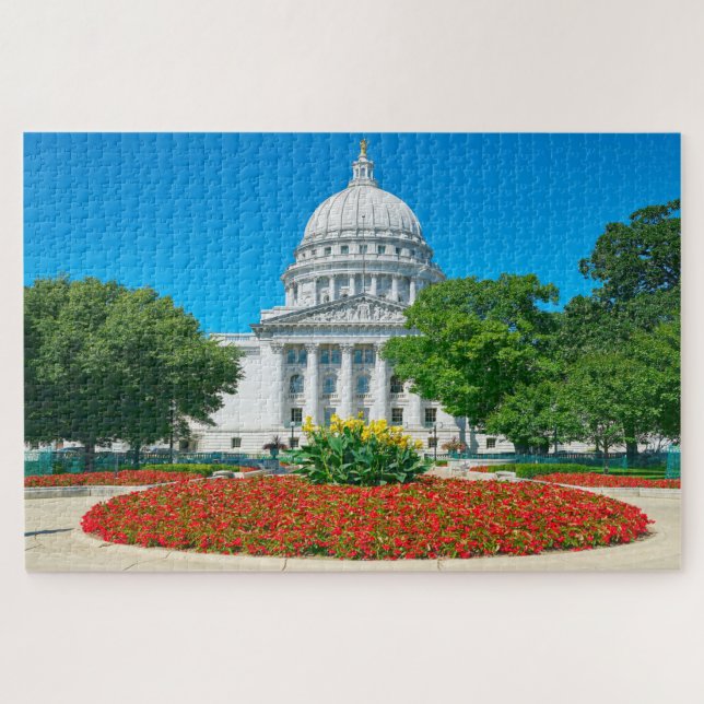 Puzzle Nos encanta Madison Wisconsin. (Horizontal)