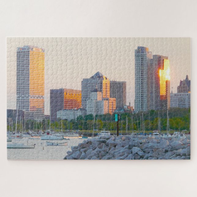 Puzzle Nos encanta Milwaukee Wisconsin. (Horizontal)